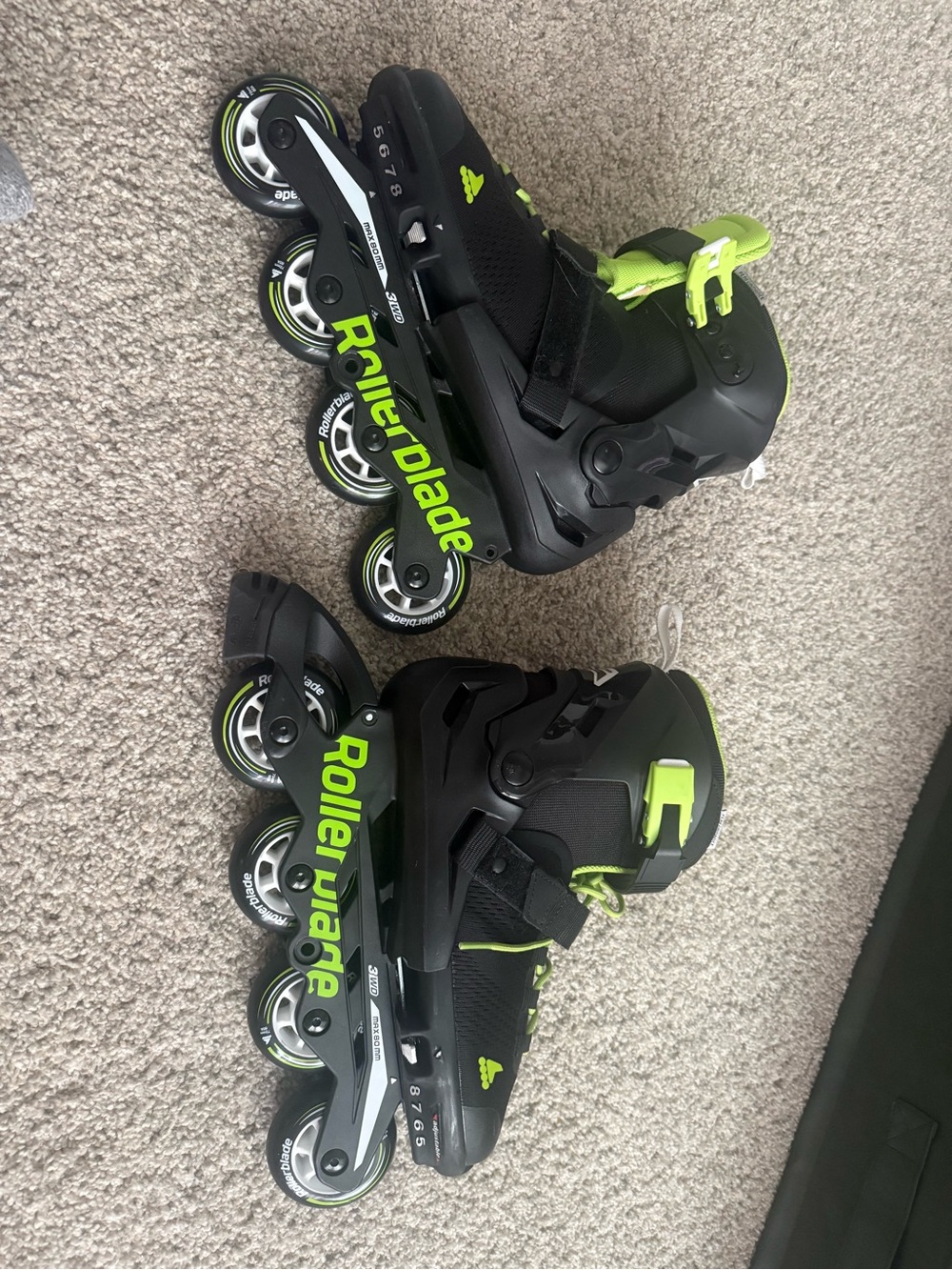 Men's Black & Lime Inline Skates